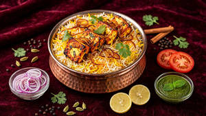 Lucknowi Paneer Tikka Biryani