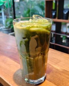 Iced Rose Matcha Latte