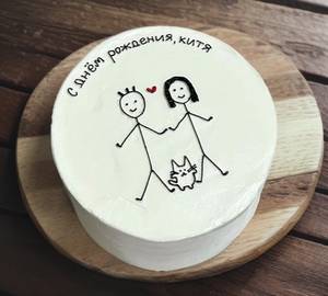 Cutie Vanilla Cartoon Cake