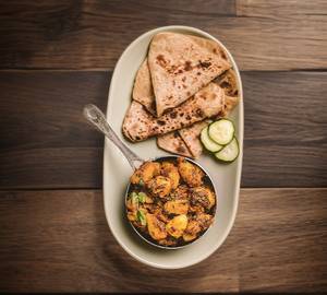 Jeera Aloo + 4 Crispy Paratha