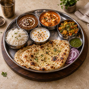 Butter Naan Thali [Serves 1]