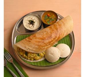 Masala Dosa [1 Pcs] With Idli [2 Pcs]