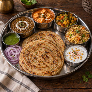 Laccha Paratha Thali