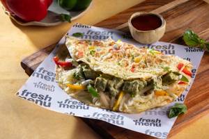 Basil Pesto and Chicken Cheese Omelette
