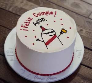 Cartoon Custom Strawberry Design Cake