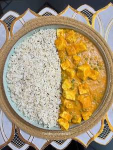 Matar Paneer + Jeera Rice