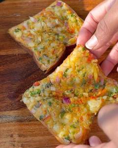 Aloo Onion Mix Toast {4 Pcs}