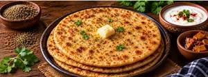 Desi Ajwain Namak Paratha