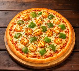 Paneer capsicum pizza