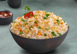 Veg Burnt Garlic Fried Rice