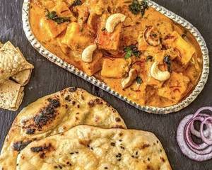Paneer Kaju Masala + 2 Roti+ Veg Biryani    