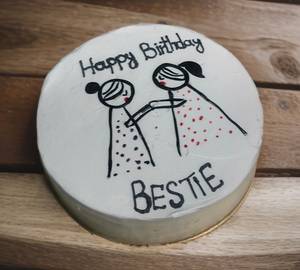 Happy Birthday Bestie Mango Cake