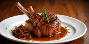 Lamb Cutlet With Caramelized Onion