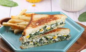 Spinach Cheese Corn Sandwich