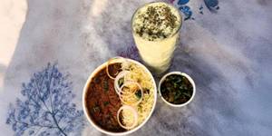 Rajma Rice (with Lassi)