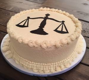 Lawyer Theme Birthday Gulab Jamun Cake