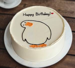 Happy Birthday Cartoon Pineapple Cake