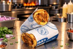 Double Egg Tawa Chicken Wrap