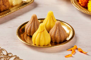 Coconut and Mawa Modak Barfi (4 pcs)