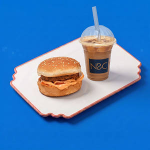 Iced Coffee (r) + Nbc Aloo Tikki Burger