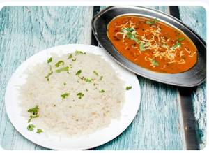 Matar paneer sabzi and rice