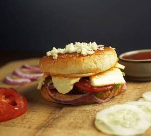 Veg paneer cheese burger