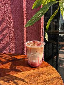 Strawberry Iced Latte