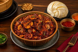 Mushroom In Black Bean Sauce With Tingmo