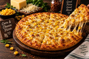 Corn And Cheese Pizza