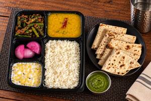 Arahar Dal,Bhindi Masala,Raita,Roti(4pcs)&Rice