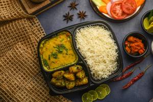 Yellow Dal + Steamed Rice