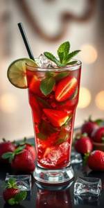 Strawberry Mint Mojito