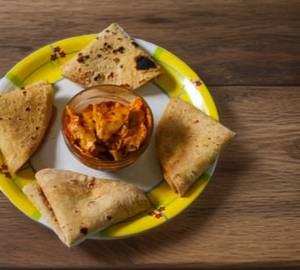 Papad Ki Sabzi With 4 Roti