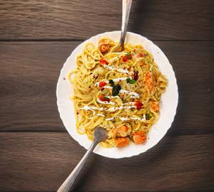Cheesy herb chicken spaghetti