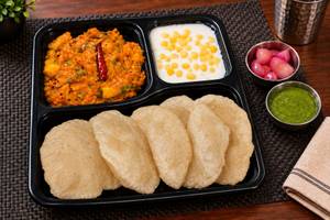 Pumpkin + Raita + Poori ( 5pcs )