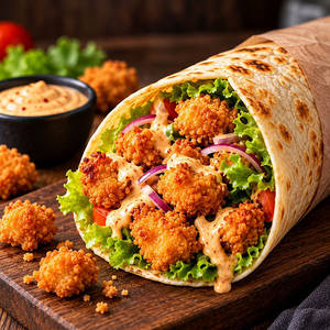 Popcorn Chicken Wrap