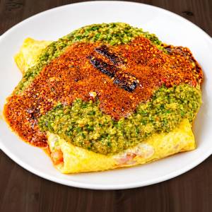 Egg Pocket Masala with 3 masala pav