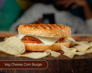 Veg Cheese Corn Burger