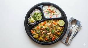 Veg Biryani With Curd [z]