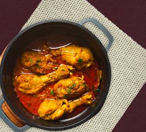 Desi Ghee Fry Special Chicken Curry [ 4 pieces -Half Plate]