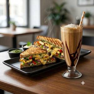 Veg Grill Sandwich + Cold Coffee