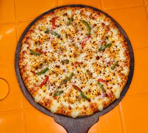 Double cheese burst pizza