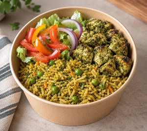 Veg Pilaf + Chicken Combo