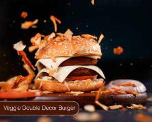 Paneer Makhani Burger (crispy Fried Double Patty )