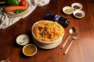 Veg Biryani+tup(250ml)