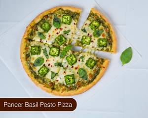 Paneer Basil Pesto Pizza