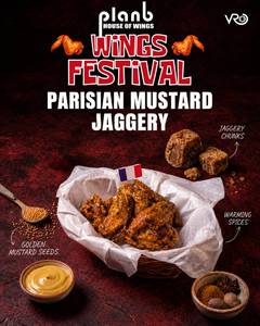 Parisian Mustard Jaggery Chicken Wings