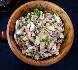 Chicken Dohkhleh  ( Shillong Local Khasi Dish)