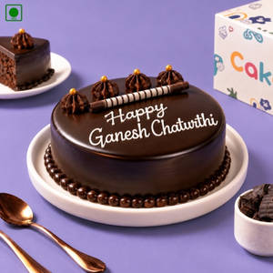 Happy Ganesh Chaturthi Special Choco Truffle Cake