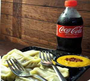 Crispy Veg steam momos 12 pc + 1 pepsi 250 ml